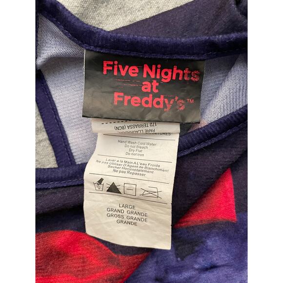 RUBIES Five Nights at Freddys Boys Size Large Purple Red Halloween Costume - Picture 7 of 11